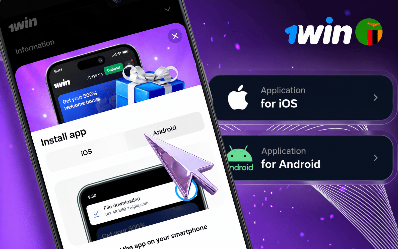 1win App Download Zambia 2026: 5.25 MB APK and 200 Points